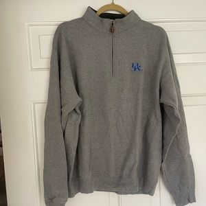 Peter Millar gray University of Kentucky quarter zip